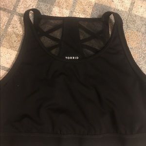 Torrid black Active bra in excellent condition